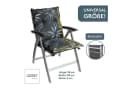 LILENO HOME Polsterauflage Niedriglehner 2er Set Blume Anthrazit Weiß Bild 1