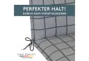 LILENO HOME Liegenauflage Yacht Karo-Hellgrau für Rollliegen Bild 4