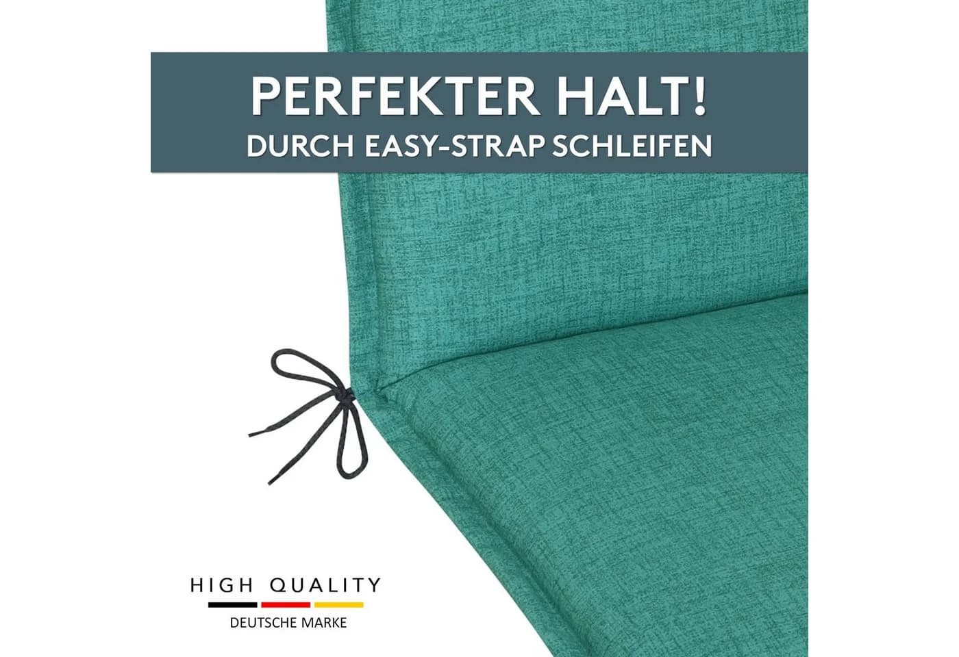 LILENO HOME Liegenauflage Türkisgrün für Rollliegen - Bild 5