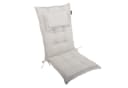 LILENO HOME Hochlehnerauflage Gartenstuhl beige mit Kopfkissen Bild 2