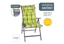 LILENO HOME Hochlehnerauflage Gartenstuhl Auflage Karo Grün Bild 1