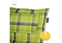 LILENO HOME Hochlehnerauflage Gartenstuhl Auflage Karo Grün Bild 4