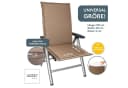 LILENO HOME Hochlehnerauflage Gartenstuhl Taupe mit Kopfkissen Bild 1