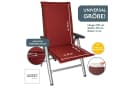 LILENO HOME Hochlehnerauflage Gartenstuhl Rot mit Kopfkissen Bild 1