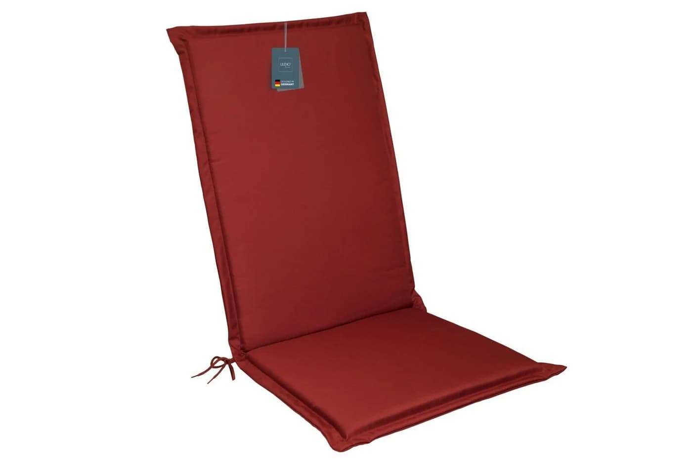LILENO HOME Hochlehnerauflage Gartenstuhl Rot mit Kopfkissen - Bild 2