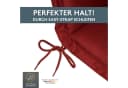 LILENO HOME Hochlehnerauflage Gartenstuhl Rot mit Kopfkissen Bild 5