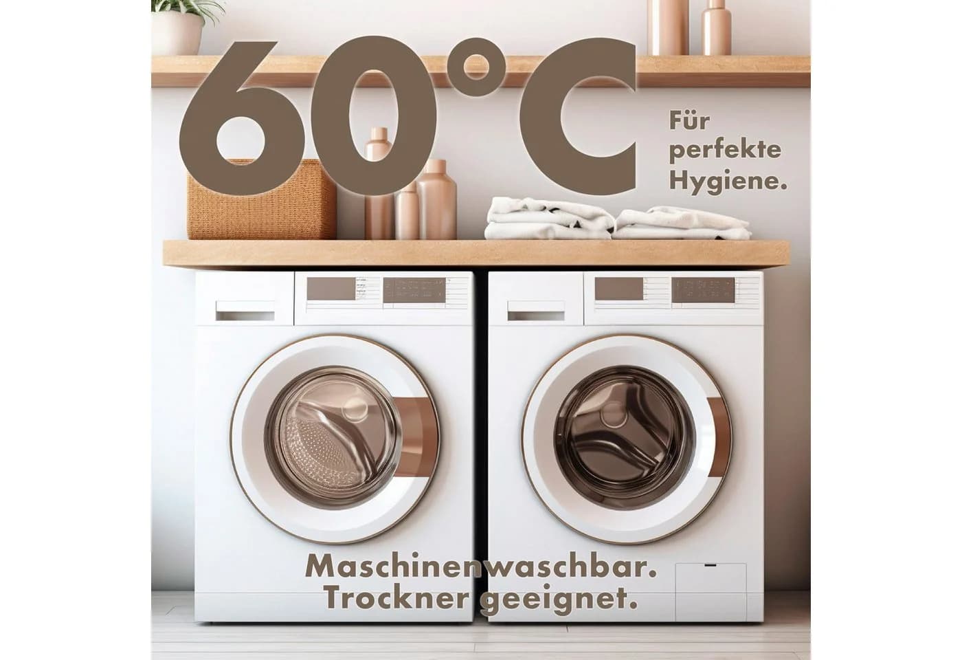 LILENO HOME 3-Kammer-Kopfkissen - Daunen & Federn - Allergiker geeignet - Bild 5