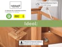 needs&wants® Hochbeet mit Frühbeetaufsatz aus Holz braun Bild 4