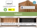 needs&wants Hochbeet aus Holz Dunkel-braun XL Bild 3