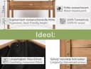 needs&wants Hochbeet aus Holz Dunkel-braun XL Bild 4