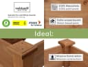 needs&wants® Hochbeet Stufenbeet groß braun aus Holz Bild 3