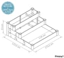 needs&wants® Hochbeet Stufenbeet groß braun aus Holz Bild 4