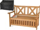 needs&wants® Gartenbank Holz mit Stauraum, braun, wetterfest Bild 3