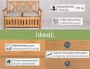 needs&wants® Gartenbank Holz mit Stauraum, braun, wetterfest Bild 5