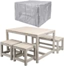 WONDERMAKE Kindersitzgruppe 4-tlg. Grau/Beige Holz Outdoor Indoor Bild 3