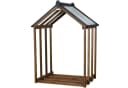 WONDERMAKE Kaminholzregal mit Dach braun Bild 1