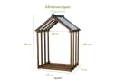 WONDERMAKE Kaminholzregal mit Dach braun Bild 3
