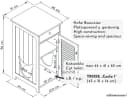 WONDERMAKE Katzenschrank weiß MDF Bausatz mit großem Einstieg Bild 2