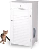 WONDERMAKE Katzenschrank weiß MDF Bausatz mit großem Einstieg Bild 3