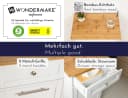 WONDERMAKE® Wäscheschrank aus Holz/Bambus, Weiß Bild 5