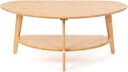 needs&wants® Couchtisch 100% Bambus Oval Halbrund mit Ablage Bild 2