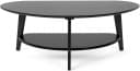 needs&wants® Couchtisch Bambus Oval Halbrund Schwarz Bild 2
