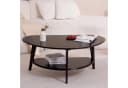 needs&wants® Couchtisch Bambus Oval Halbrund Schwarz Bild 4
