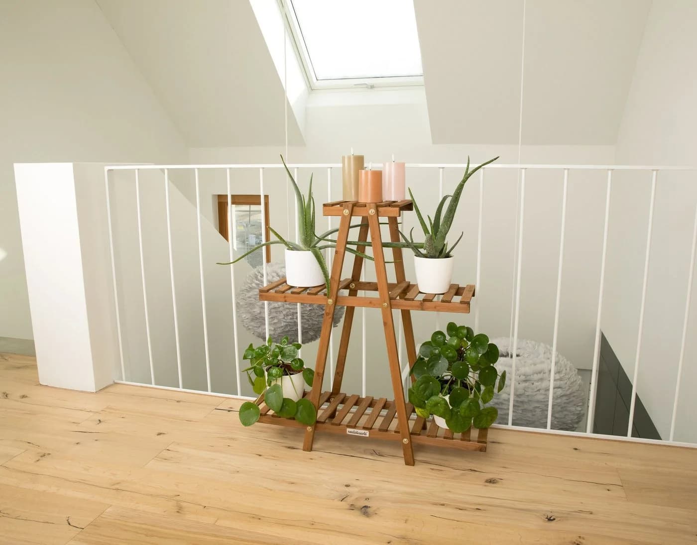 needs&wants® Pflanzenständer Blumenständer Holz Braun Indoor Outdoor - Bild 3