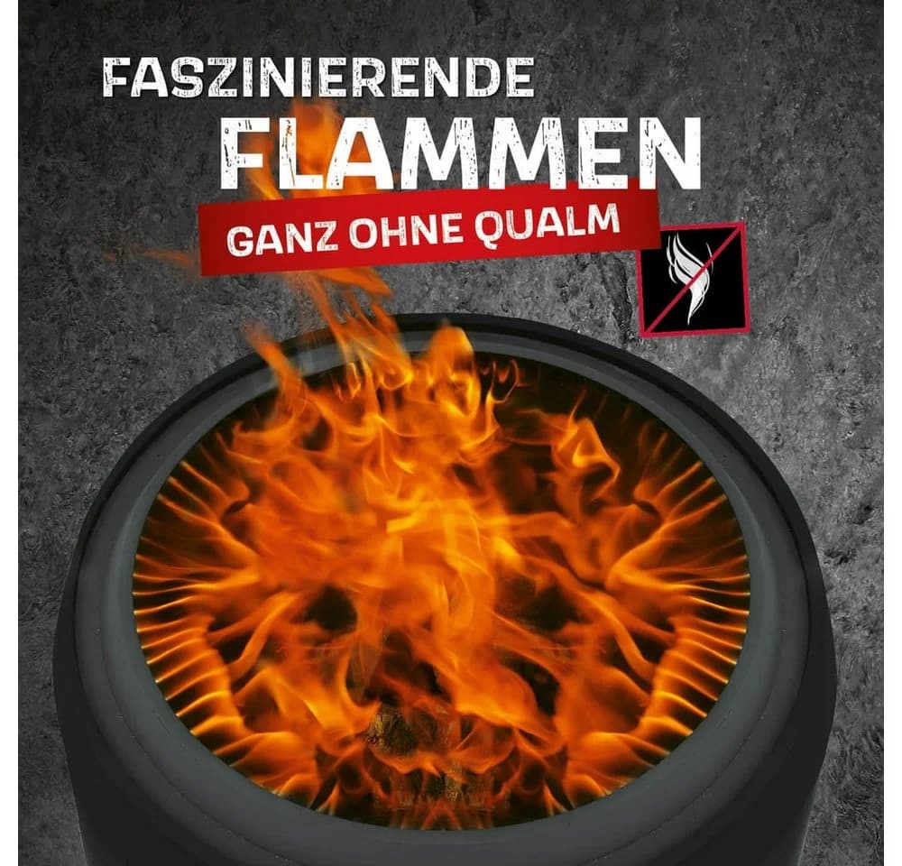 LANDMANN Feuerkorb rauchfrei Ø 50cm mit Schürhaken