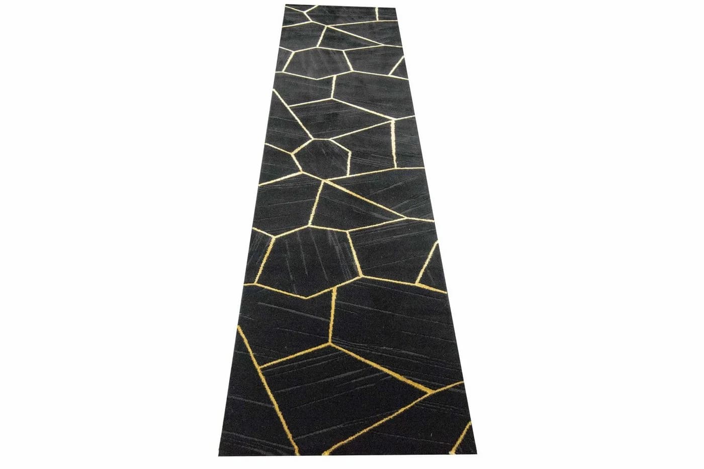 Carpetia Teppich Schwarz Gold Grau Geometrisches Muster Modern - Bild 3