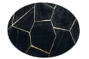 Carpetia Teppich Schwarz Gold Grau Geometrisches Muster Modern Bild 4