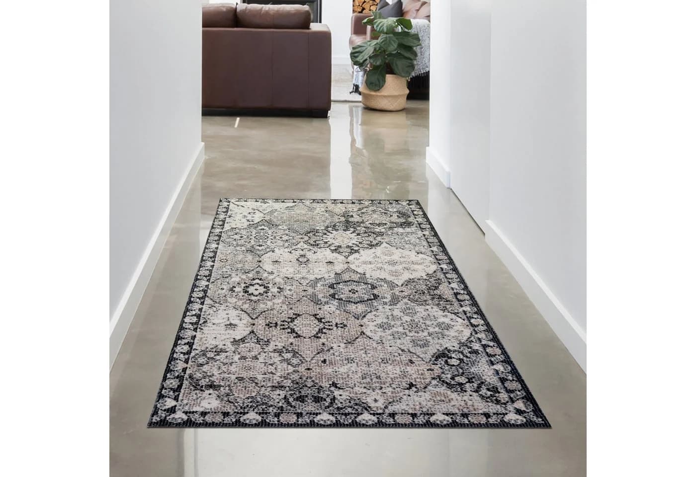 Carpetia Outdoorteppich Orientalisches Vintage-Ornamentmuster