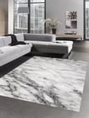 Carpetia Teppich Marmor Optik Grau Creme Bild 2
