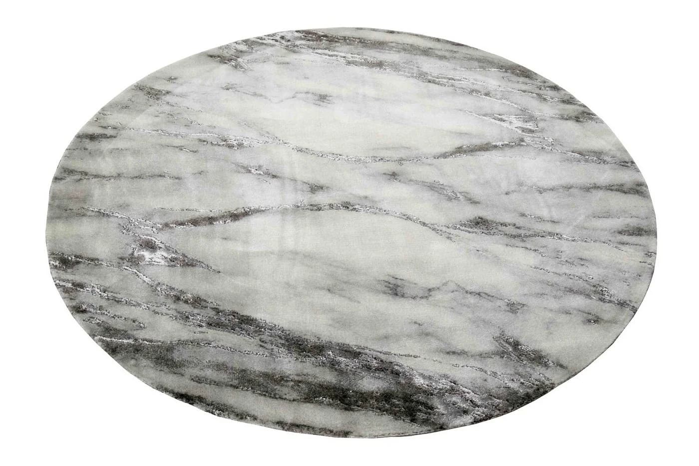 Carpetia Teppich Marmor Optik Grau Creme - Bild 3