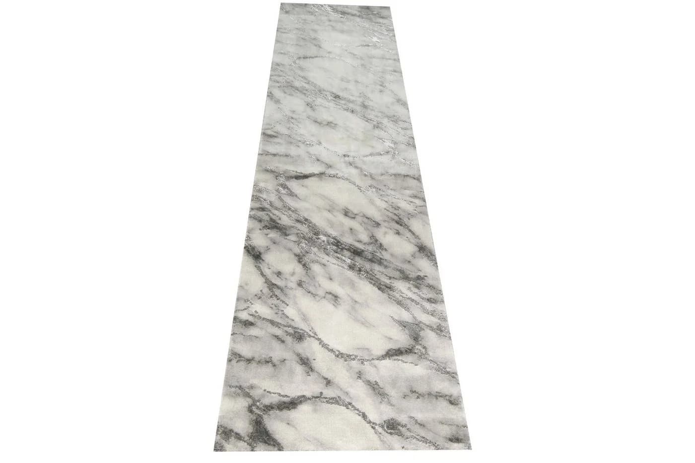 Carpetia Teppich Marmor Optik Grau Creme - Bild 4