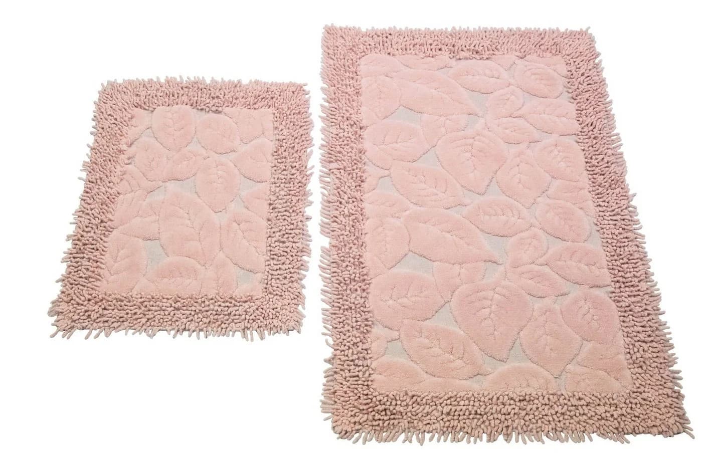 Carpetia Badematten Set 2-teilig Rosa Rutschfest