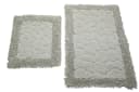 Carpetia Badematten Set 2-teilig Steinoptik Rutschfest Waschbar Grau Bild 1