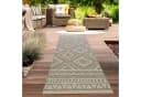 Carpetia Outdoorteppich Sisal Optik Rautenmuster Beige/Braun Bild 2