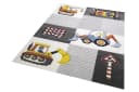 Carpetia Kinderteppich Straßenschilder Bagger Kran Bild 1