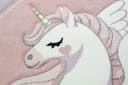 Carpetia Kinderteppich Himmel Wolken Regenbogen Einhorn Rosa Creme Bild 4