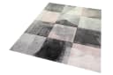Carpetia Teppich Flur Wohnzimmer modernes Karomuster creme rosa grau Bild 1
