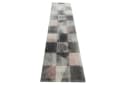 Carpetia Teppich Flur Wohnzimmer modernes Karomuster creme rosa grau Bild 3