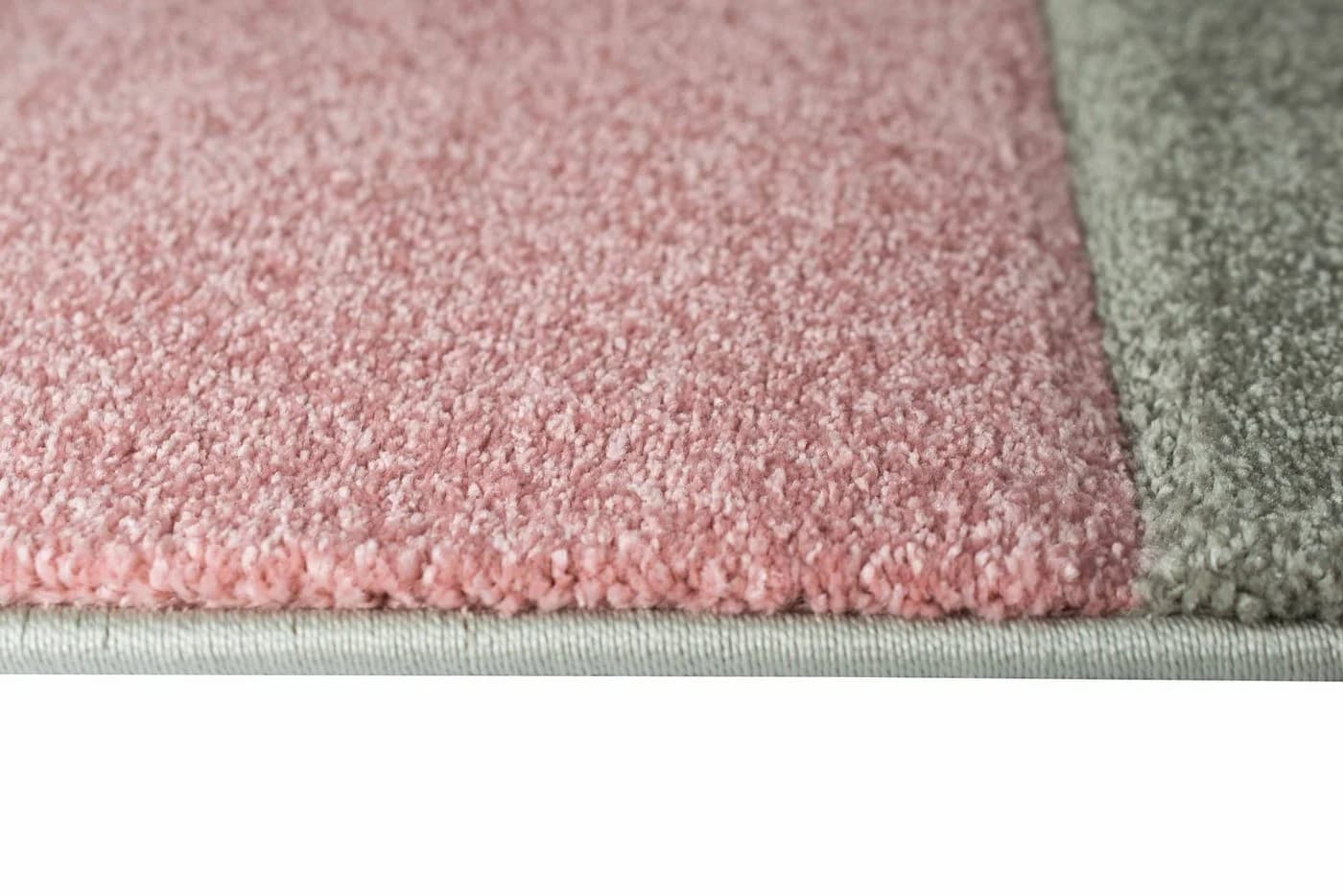 Carpetia Teppich Designer Karo Creme Pink Grau Modern - Bild 4