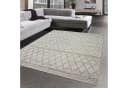 Carpetia Teppich Landhausstil Rautenmuster Beige/Blau Bild 2