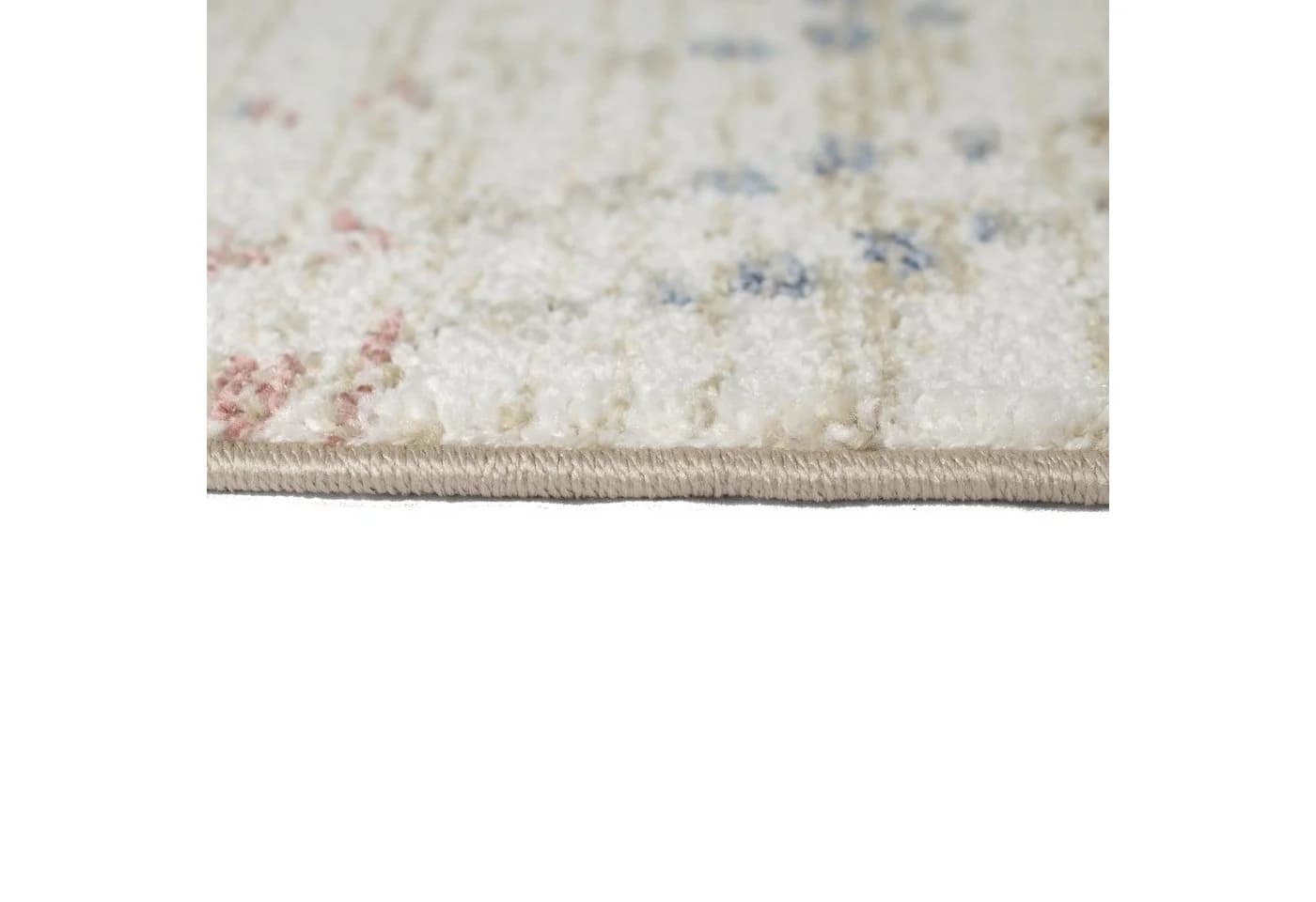 Carpetia Teppich Landhausstil Rautenmuster Beige/Blau - Bild 3