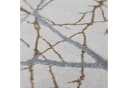 Carpetia Teppich Moderner Designerteppich mit glänzenden Ästen abstrakt gold Bild 1