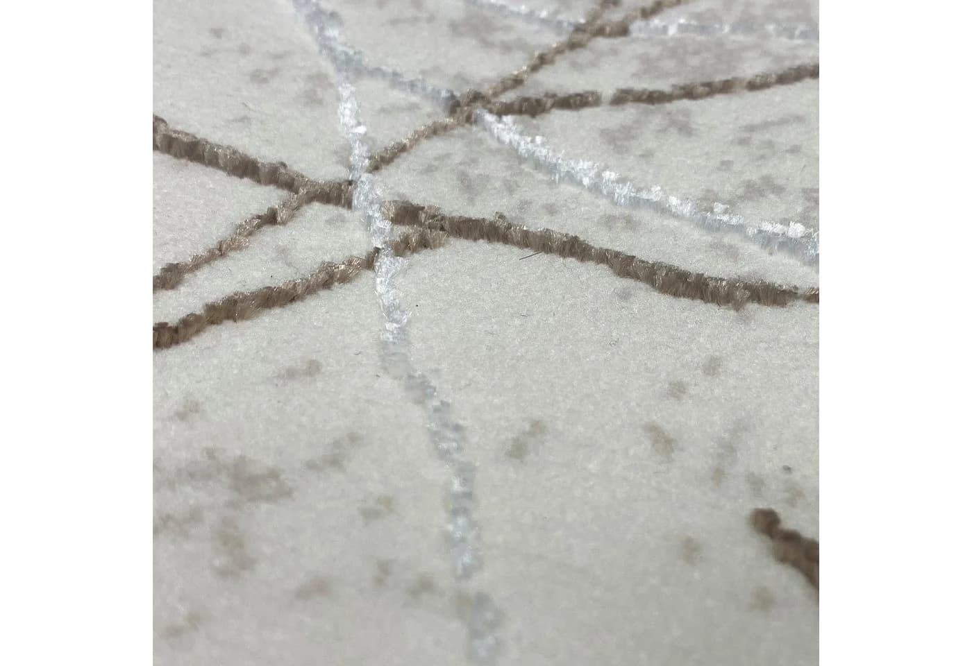Carpetia Designerteppich Modern Abstrakt Creme Braun