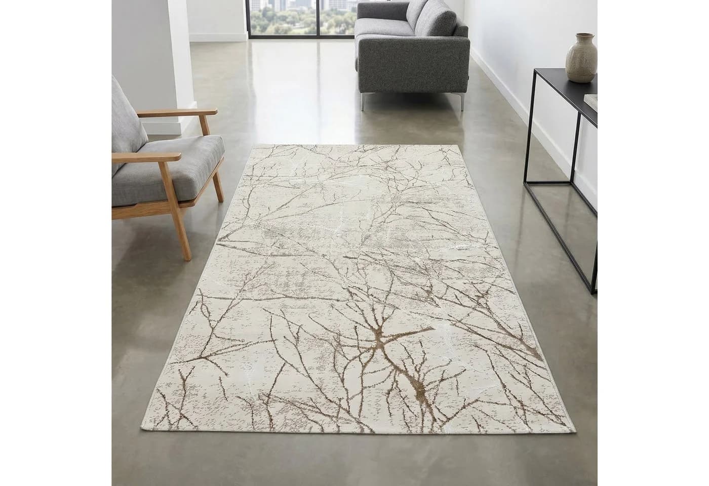 Carpetia Designerteppich Modern Abstrakt Creme Braun - Bild 2