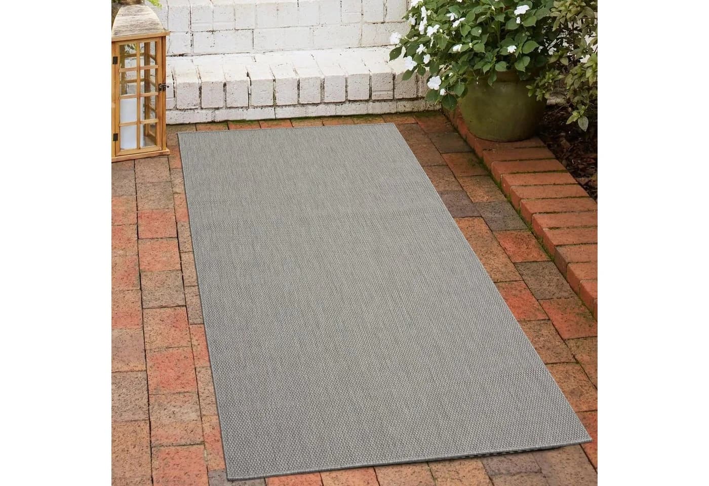 Carpetia Outdoorteppich Grau Polypropylen