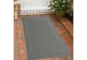 Carpetia Outdoorteppich Grau Bordüre dunkelgrau Polypropylen Bild 1